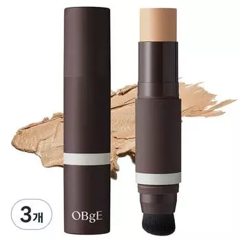 OBge Natural Cover Foundation SPF50+ PA++++ 13г, Нет. 3 Sand, 3 шт., лучшая мужская косметика Кореи