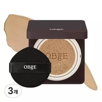 OBge Perfect Homme Cushion SPF50+ PA+++ 15g, No. 3 Sand, 3 pieces, Korea best mens cosmetics