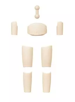 OBITSU11 Комплект регулировки высоты Матовая кожа Белый 11AC-D02MW