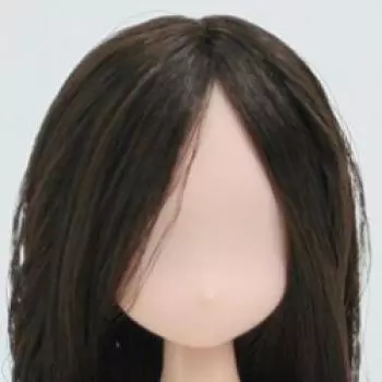 Obitsu body flocked head natural dark brown 21-01
