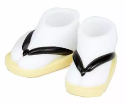 Obitsu Doll 11cm body tabi sandals wood black/white