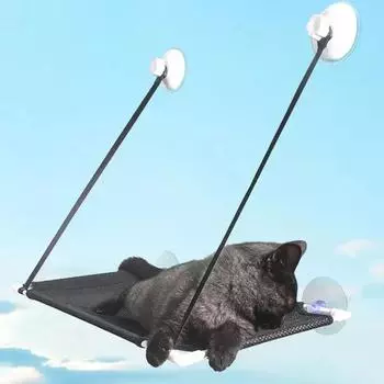 Обивка для кошачьей кровати Подвесное окно Двухслойные кошачьи кровати Кошачий сон Товары для домашних животных Прочные и выдерживающие нагрузку аксессуары для гамака 51X31CM