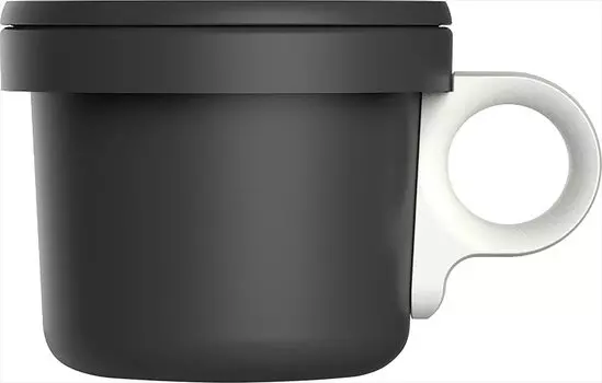 Object Made in Japan Mug Enamel Hook Mug 240ml Black/White O-EFMS-BKWH 9.4137.5cm