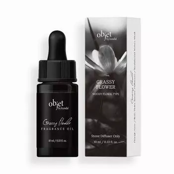 Objet by Kundal Perfume Volcanique Stone Diffuser Fragrance Oil 10ml Grassi Flower, корейская косметика с хорошим ароматом