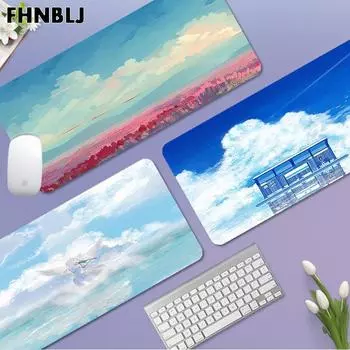 Облака, небо, солнце, красивый пейзаж, противоскользящий коврик для клавиатуры, настольный коврик для студентов, геймерский настольный коврик для мыши, игровой коврик для мыши LockEdge600x300x2mm