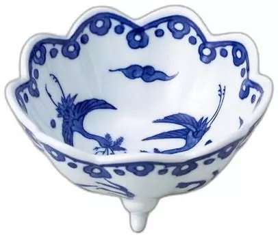 Облако и Журавль Маленькая миска x x Маленькая миска Усиленный фарфор Сэтомонохонпо Треногая [10.5 10.5 5.5см]