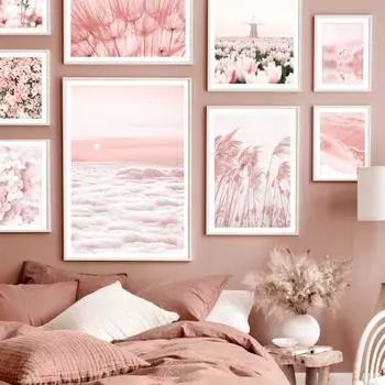 Облако, тюльпан, ветряная мельница, цветок, озеро, одуванчик, тростниковая птица, настенная живопись, холст, картина, скандинавский постер, Декор, фотографии для гостиной A4 21X30cm No Framed