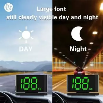 Область для автомобиля грузовик внедорожник мотоцикл новый автомобиль HUD проекционный дисплей GPS цифровой спидометр светодиодный дисплей с большим шрифтом дисплей номера телефона