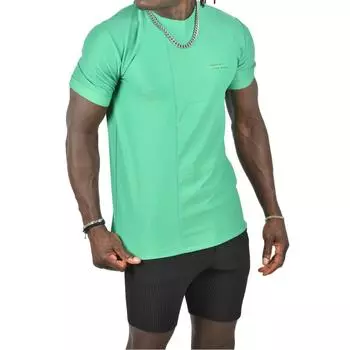 Облегающая футболка DeepSEA из лайкры с принтом спереди и детальной отделкой с двойными рукавами 2403227