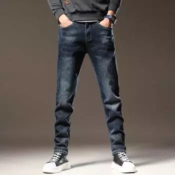 Облегающие рваные джинсы Homme Брендовые джинсы Мужские хлопковые мужские классические модные мужские джинсы Цвета Стиль TPK02 28 синий