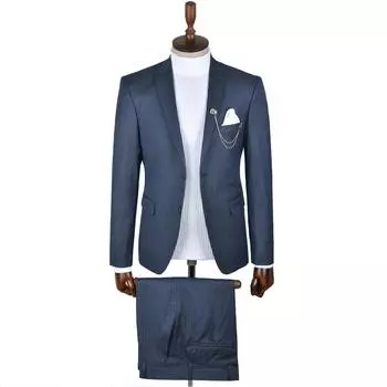 Облегающий костюм-двойка DeepSEA в полоску с двойной пуговицей и двойной щелью 2300314