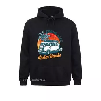 Облегающий толстовка Pogue Life Outer Banks Retro XS чёрный