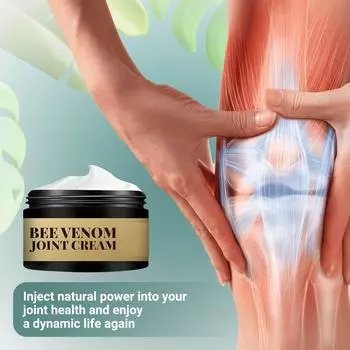 Облегчение боли для пчел, облегчение боли в суставах из пчел и натурального меда и защита костей суставов. Обезболивающее и успокаивающее средство, эффективная защита суставов (1 кусок) белый