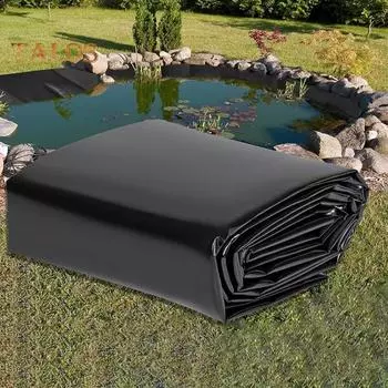 Облицовка пруда Гибкая, легко режущаяся защитная мембрана для бассейна Долговечная, устойчивая к разрыву подкладка для рыбных прудов Водопад Фонтаны Водные сады чёрный