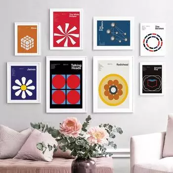 Обложка альбома постер круглой формы минималистичный настенный художественный холст живопись плакаты на скандинавскую тему и принты настенные панно для декора гостиной 21cm30cm NoFrame