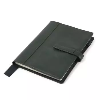 Обложка для блокнота Lightex формата A5, совместимая с Hobonichi, совместимая с Cousin, натуральная кожа, двухцветная обложка для блокнота из натуральной коровьей кожи