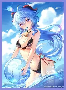 Обложка для карты TCG Amane valkyry Genshin Sunshine Creation 2022 Winter Kumoko Neko [X -GS24-] Иллюстрация