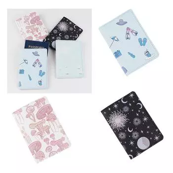 Обложка для паспорта, чехол, органайзер для документов, водонепроницаемый кожаный держатель для хранения билетов, протектор для женщин и мужчин 2