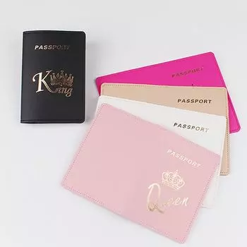 Обложка для паспорта из искусственной кожи, кошелек, сумка для удостоверения личности, креативная обложка для паспорта, унисекс