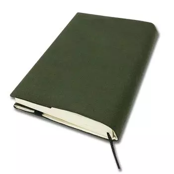 Обложка книги А6 Мягкая обложка Размер регулируемый Чтение Сделано в Японии Закладка включена Японский Разное Стильный Подарок Британский А6 (Холст зеленый,