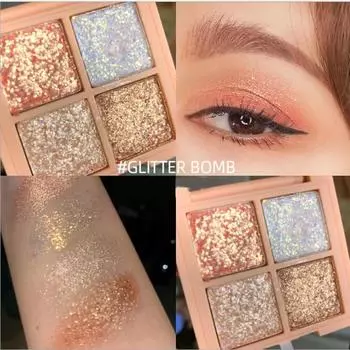 Палетка теней с блёстками 1