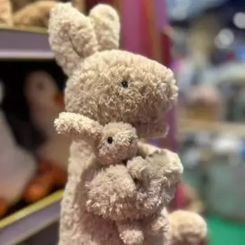 Обнимите плюшевую игрушку, успокойте игрушку и подарите ее, успокаивающие плюшевые игрушки серии «Животные», 9,4 дюйма One Size белый