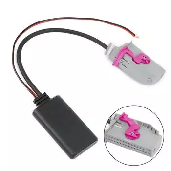 Обновите аудиосистему вашего автомобиля с помощью этого 12-вольтового 32-контактного BT-совместимого адаптера Aux-кабеля для A3 A4 A6 A8 TT R8 RNS E CHINA