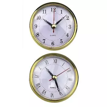 Обновите свои часы. Вставка из кварцевых часов 80 мм с черными арабскими цифрами.