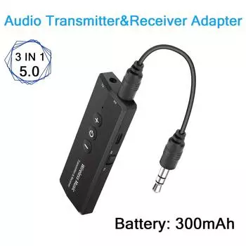 Обновите свои домашние развлечения с помощью беспроводного адаптера 3-в-1 BT5.0! чёрный