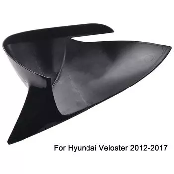 Обновите свой автомобиль с помощью роскошных глянцевых черных накладок на зеркала заднего вида для Hyundai Veloster 2012 2017 (Набор из 2) CHINA