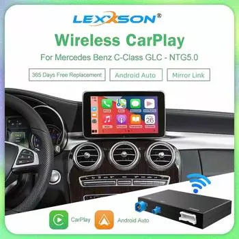 Обновление беспроводной Carplay для Mercedes Benz C Class GLC W205 V Class W447 NTG5.0 с Android Auto Airplay Mirroring Navigation