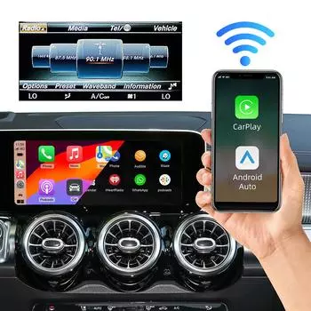 Обновление беспроводной Carplay подходит для Mercedes Benz C Class GLC W205 V Class W447 NTG5.0 Becker Module Android Auto Navigation