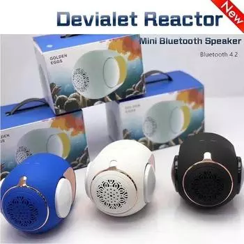Обновление Bluetooth 4.2 Мини-динамик Devialet Reactor Golden Egg Мини-беспроводной Bluetooth-динамик Открытый сабвуфер Сильные басы Bluetooth 4.2 белый
