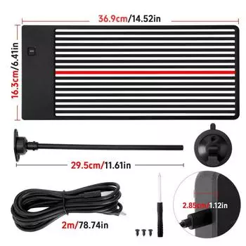 Обновление Dent Light LED Reflector Board Paintless Repair Dent Remover Tool Автомобильный комплект для устранения вмятин на кузове автомобиля чёрный