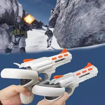 Обновление игрового опыта VR Контроллер Рукоятки Пистолетный приклад для Oculus Quest 2 Аксессуары Игры для стрельбы из оружия Кронштейн Ручка