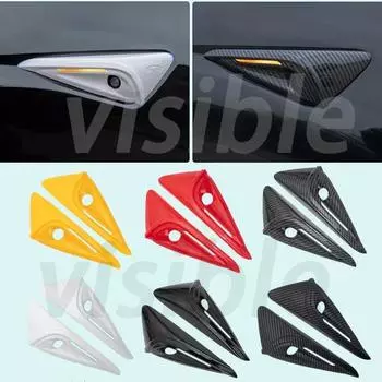 Обновление крышки для Tesla Side Camera Full Protection model 3 Highland model 3/Y/X/S HW 4.0 Декоративная накладка Worldmuma New жёлтый