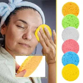 Обновление подушечек Kojic, новые подушечки Kojic и очищающие подушечки 2024 года, сжатые губки для лица Очищающие подушечки Kojic Губки для лица для очищения и отшелушивания One Size розовый