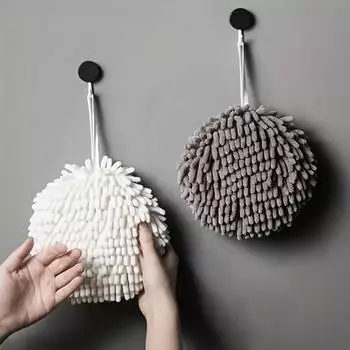 Обновление Полотенце для рук Кухонные полотенца Ванная Мягкое Плюшевое Синель Быстросохнущее Полотенце серый