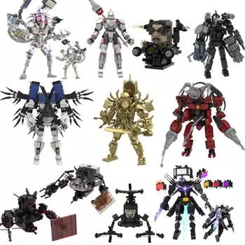 Обновление Titan TV Man Skibidi Туалет Строительные блоки Часы Дрель Человек Спикер Оператор Бурильщик Спикер G Man Astro Toy