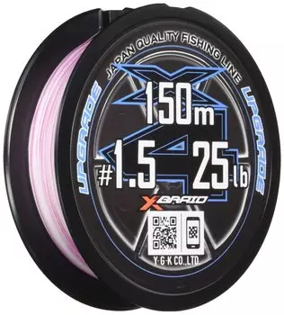 Обновление X4 150 м 25 фунтов Дуб Белый каждые 1 м 15 см Urugeso Pink Mark X-Braid Нет. 1,5