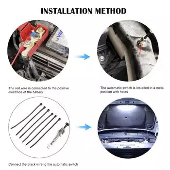 Обновленная светодиодная лента под капотом автомобиля 52 см с переключателем управления для ремонта двигателя автомобиля, универсальный комплект для технического обслуживания автомобиля белый