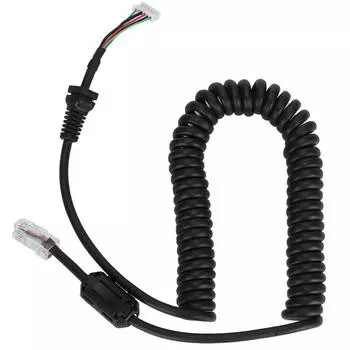 Обновленная версия для YAESU 6-контактный кабель ручного микрофона с магнитным кольцом Аксессуары