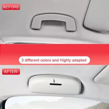 Обновленный чехол для очков для Volkswagen VW Passat B8 B9 2017 2018 2022, автомобильный держатель для солнцезащитных очков, держатель для хранения чёрный
