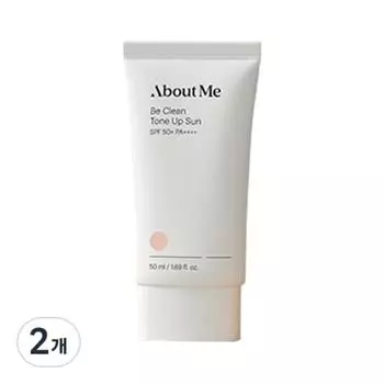 Обо мне Be Clean Tone-Up Sunblock SPF50+ PA++++, 50 мл, 2 шт.