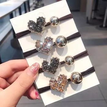 Ободки для волос Изысканный модный хвостик Красивые женские волосы с помпонами для девочек GD золотой