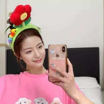 Ободок для вечеринки Kuripul Flower, лепестки, красный, 4