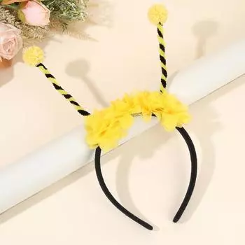 Ободок для волос «Щупальца пчелы» Детский сценический для девочки и мальчика Милый гибкий с антеннами Косплей аксессуары Мультяшный головной убор
