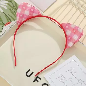 Ободок с кошачьими ушками Красочный милый свежий ободок девчачий стиль Праздничная вечеринка Серия кошачьих ушек Аксессуары