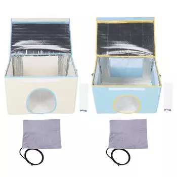 Обогреваемый домик для кошек, уличный приют для кошек и собак, складной домик для домашних животных с грелкой, диапазон температур Beige