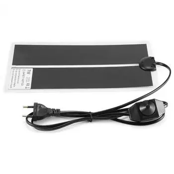 Обогреватель для домашних животных, рептилий, грелка для домашних животных, виварий, террариум, обогреватель с термостатом, вилка ЕС